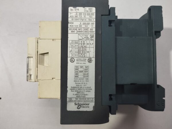 Schneider Electric Lc1 D32 Magnetic Contactor - Image 6