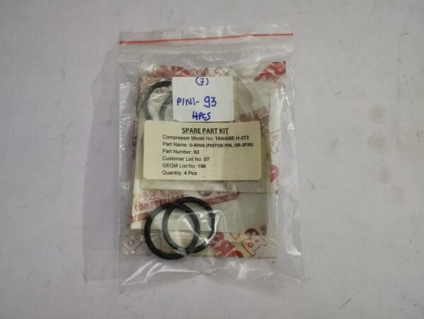 Tanabe H-273 Air Compressor Spare Part Kit - Image 15