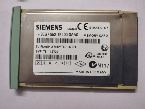 Siemens Simatic S7 6es7952-1kl00-0aa0 Memory Card - Image 2