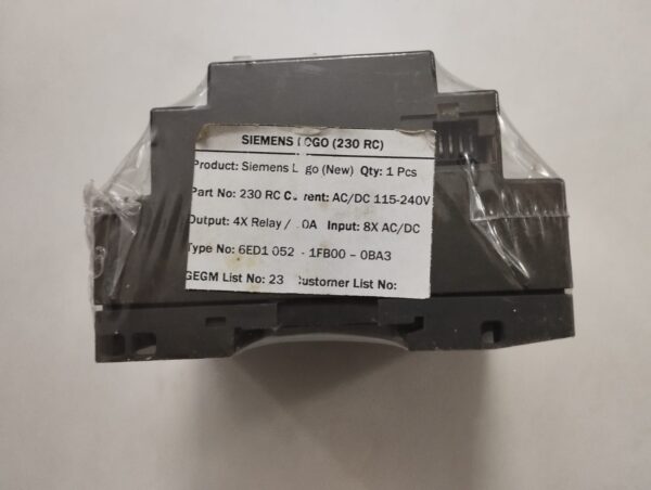 Siemens Logo! 230rc 6ed1052-1fb00-0ba3 Plc Module - Image 2