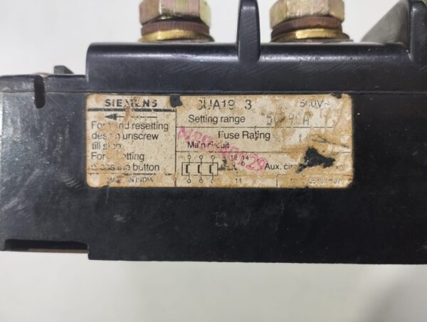 Siemens 3ua19 3 Overload Relay - Image 4