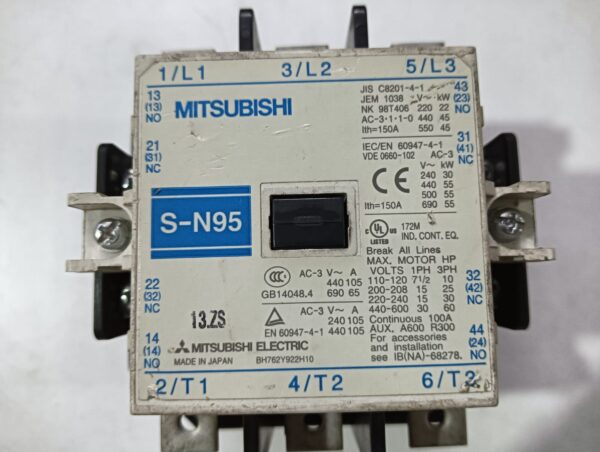 Mitsubishi S-N95 Magnetic Contactor - Image 5