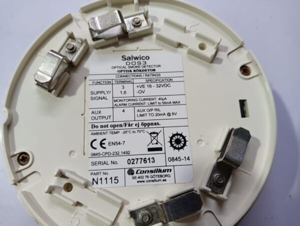 Consilium Salwico Dos3 Optical Smoke Detector With Base - Image 5