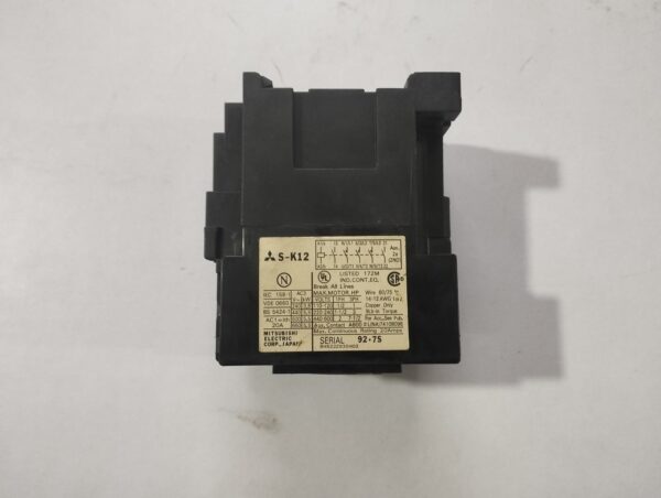 Mitsubishi S-K12 Magnetic Contactor - Image 2