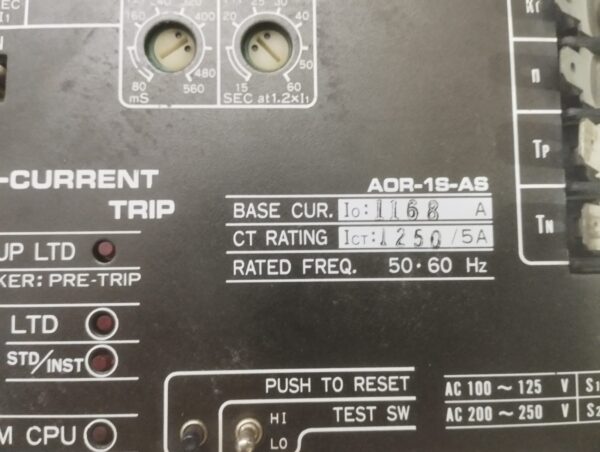 Terasaki Aor-1s-As 1168a-1250/5a Over-Current Trip - Image 3