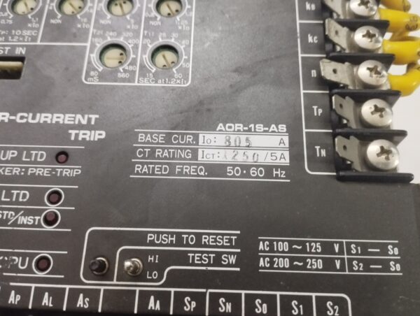 Terasaki Aor-1s-As 805a-1250/5a Over-Current Trip - Image 3