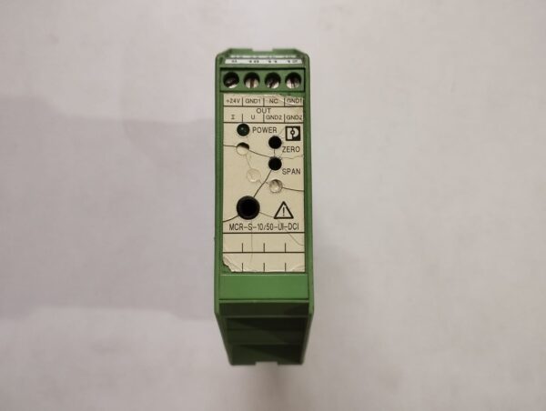 Phoenix Contact Mcr-S-10-50-Ui-Dci Active Transducer For Ac-,Dc- And Distorted Currents