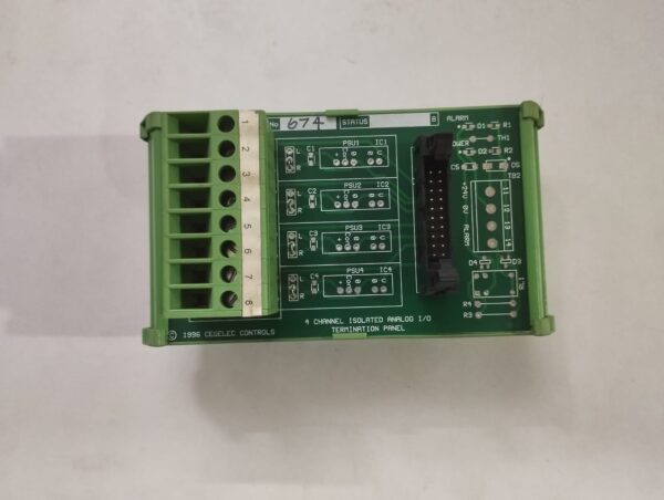 Cegelec Controls Mae 96-11 4 Channel Isolated Analog I/O Termination Panel