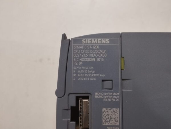 Siemens Simatic S7-1200 6es7212-1he40-0xb0 Cpu Module - Image 2