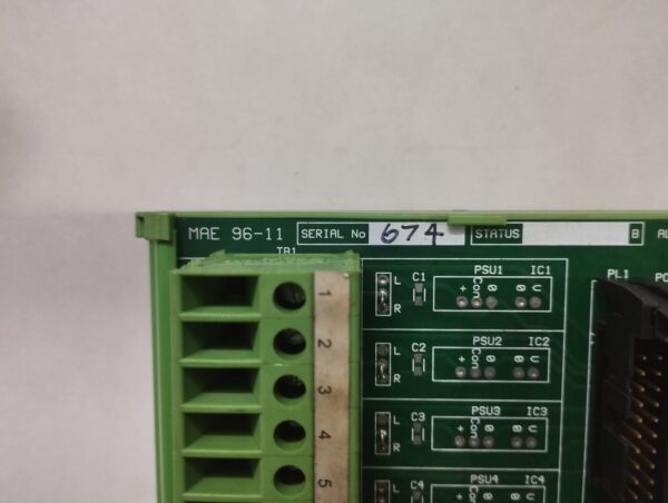 Cegelec Controls Mae 96-11 4 Channel Isolated Analog I/O Termination Panel - Image 2