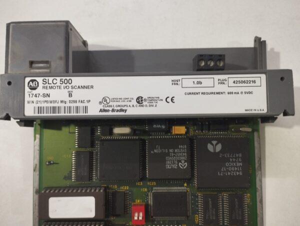 Allen-Bradley Slc 500 1747-Sn Remote I/O Scanner Module - Image 2