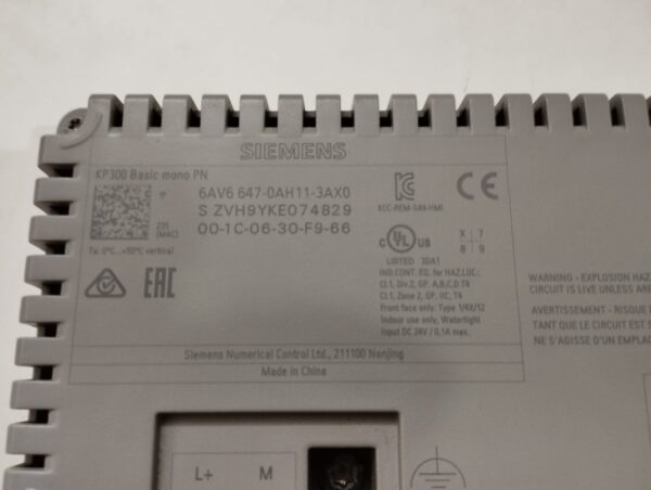 Siemens Kp300 6av6 647-0ah11-3ax0 Simatic Panel - Image 3