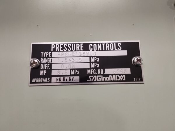 Saginomiya Fps-C135wuq Pressure Controls - Image 4