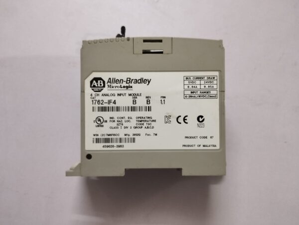 Allen-Bradley Micrologix 1762-If4 Analog Input Module - Image 4