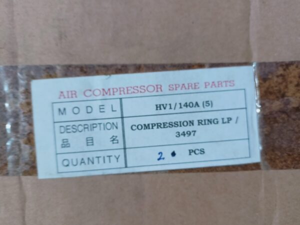 Sperre Air Compressor Hv1/140a (5) Compression Ring Lp/3497 - Image 4