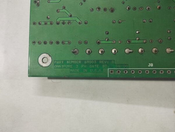 Omnipure 69003 3 Ph Gate Bd. 08-00 Pcb Board - Image 5